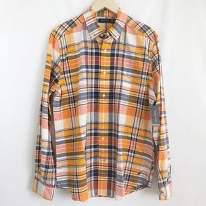 Nautica Long Sleeve Plaid Button Down Shirt